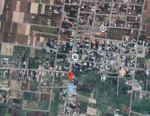 Mặt tiền đường lập định suối môn , giá tốt tại Cam Hiệp Nam - Diện Tích : 655,5m2