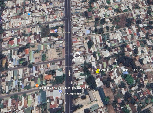 Đất quy hoạch an toàn , cách QL1A chỉ 215m , ra chợ Cam Đức 335m - Diện tích :154,8m2