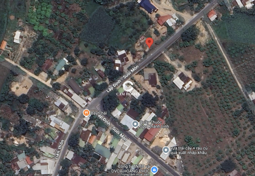 Đất mặt tiền đường nhựa rộng 10m , cách ngã 3 Lập Định Suối Môn 320m - Diện tích : 717m2