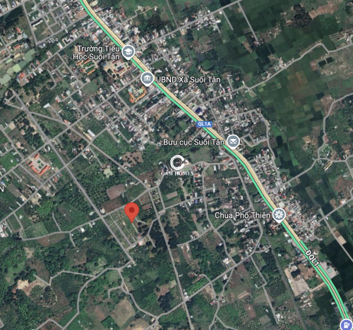 Đất full thổ cư mặt tiền đường bê tông tại Suối...