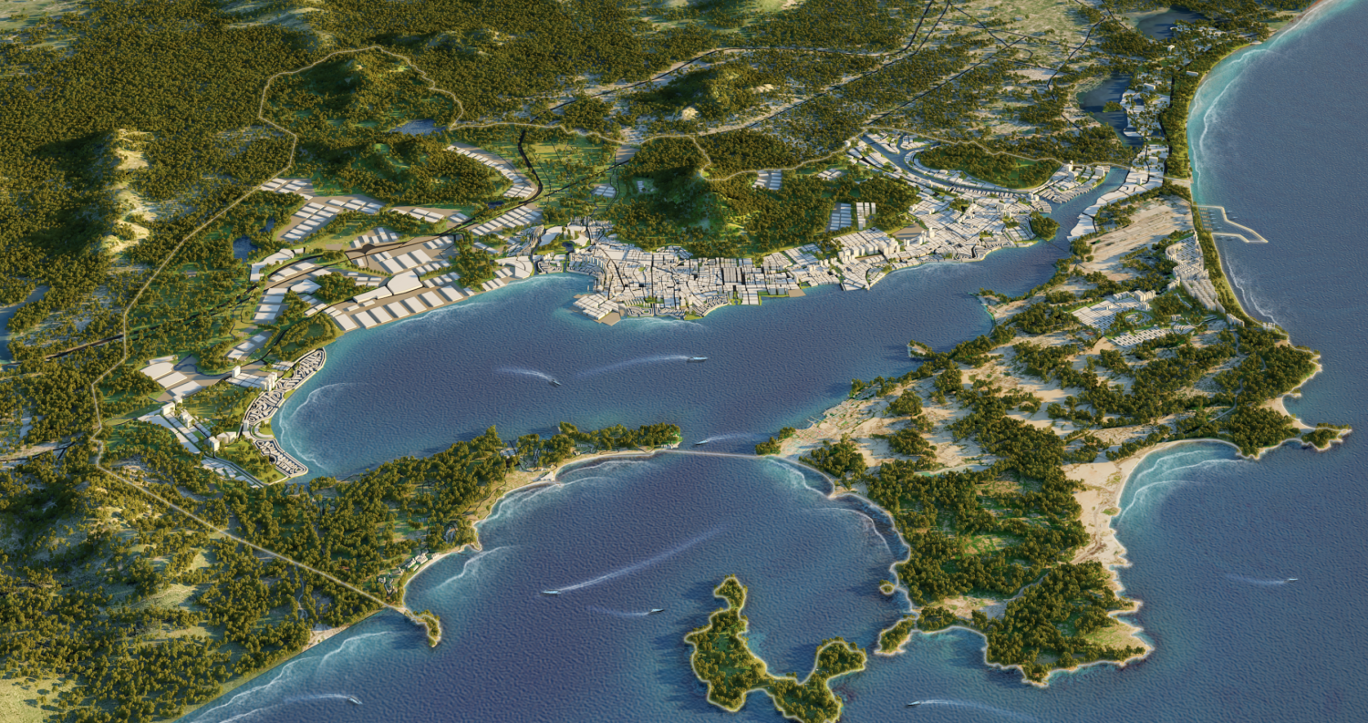 PHỐI CẢNH KHU ĐÔ THỊ VEN VỊNH CAM RANH